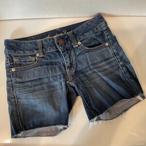 AE American Eagle Outfitters Stretch Jean Denim Shorts Size 00
